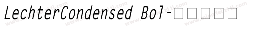 LechterCondensed Bol字体转换